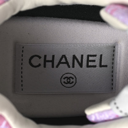 Chanel Tweed CC Sneakers 39 Pink 8 of 8