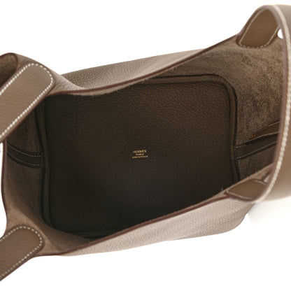 Hermes Taurillon Clemence Picotin Lock 22 MM Etoupe 5 of 11