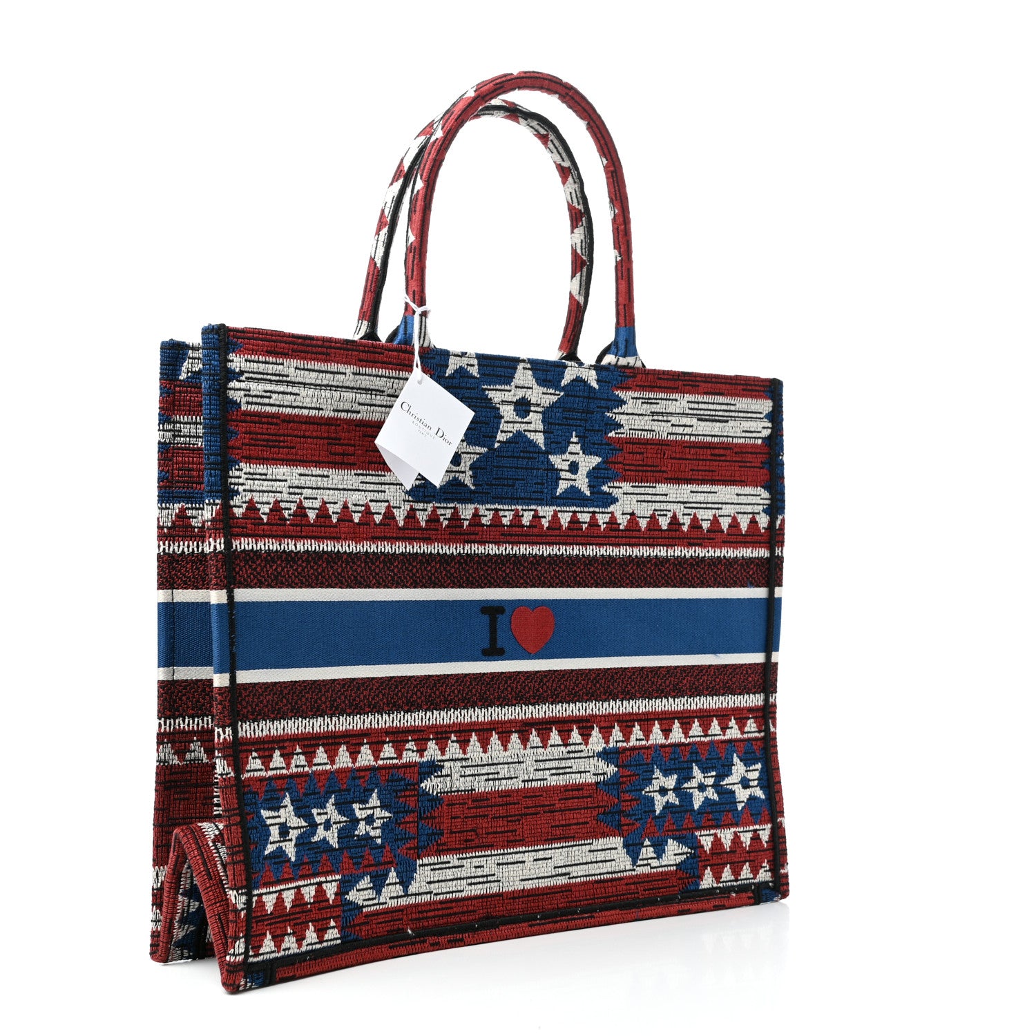 Christian Dior Canvas Embroidered Exclusive US Book Tote Multicolor 3 of 9