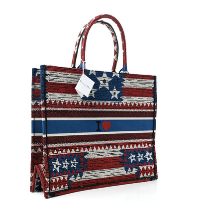 Christian Dior Canvas Embroidered Exclusive US Book Tote Multicolor 3 of 9