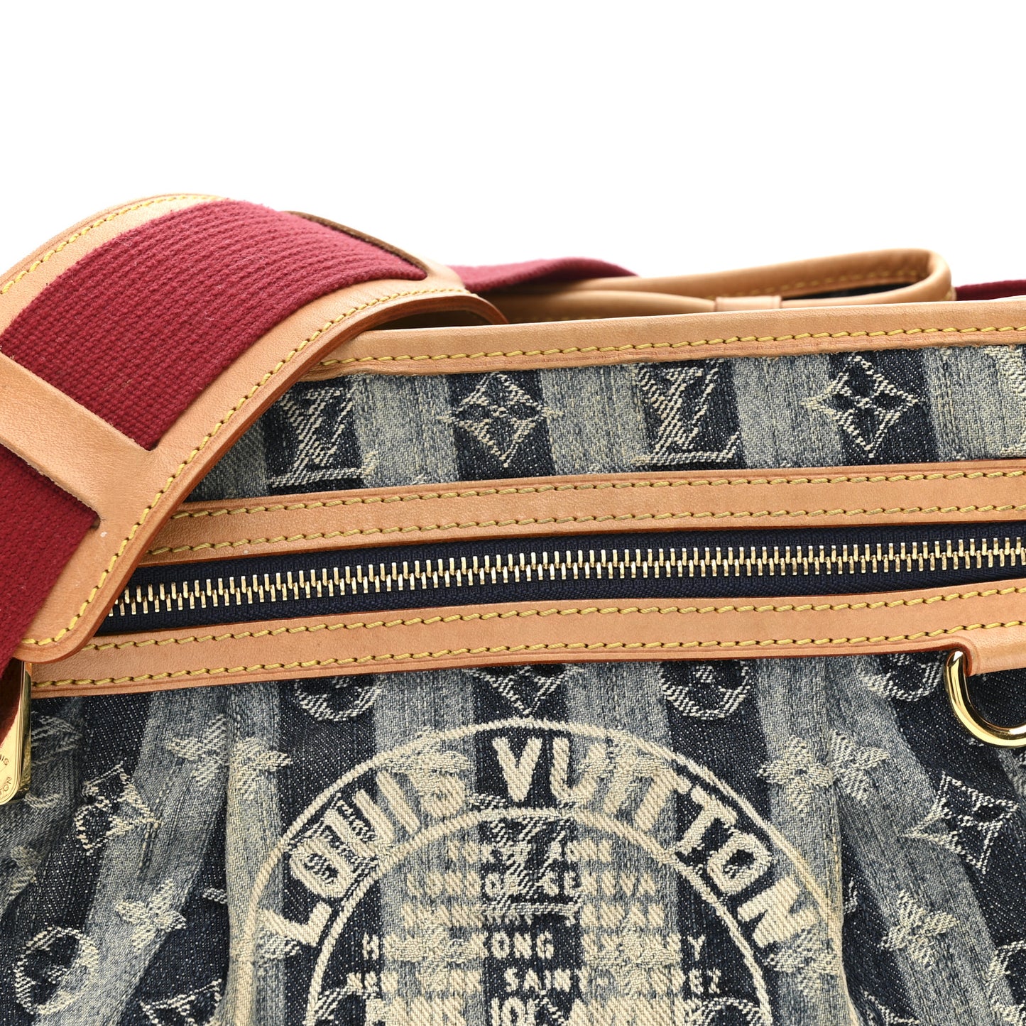 Denim Raye Porte Epaule MM