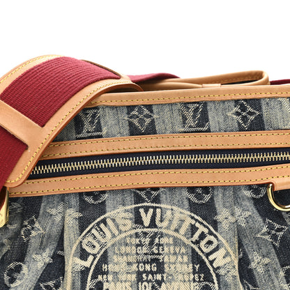 Louis Vuitton Denim Raye Porte Epaule MM 10 of 21
