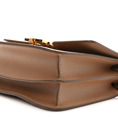 Burberry Calfskin Monogram Embossed Small TB Bag Light Camel 8 of 8