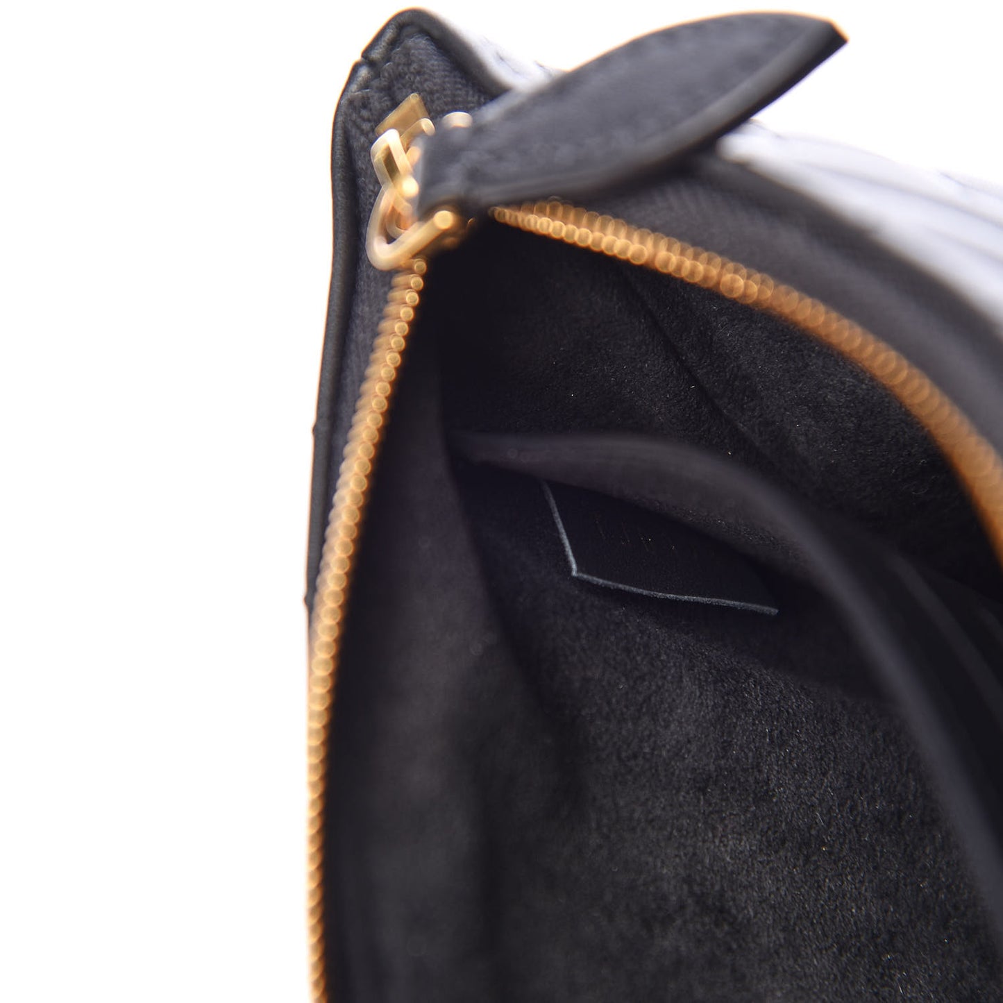 Calfskin New Wave Zipped Pochette Black