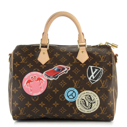 Louis Vuitton Monogram World Tour Speedy Bandouliere 30 1 of 7