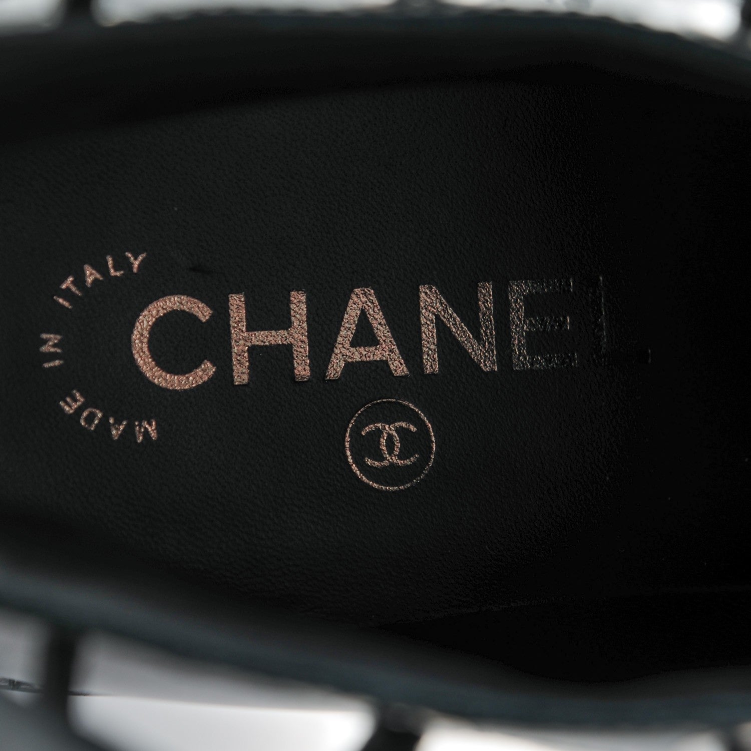 Chanel Calfskin Lace Up Knee High Boots 40.5 Black 8 of 9