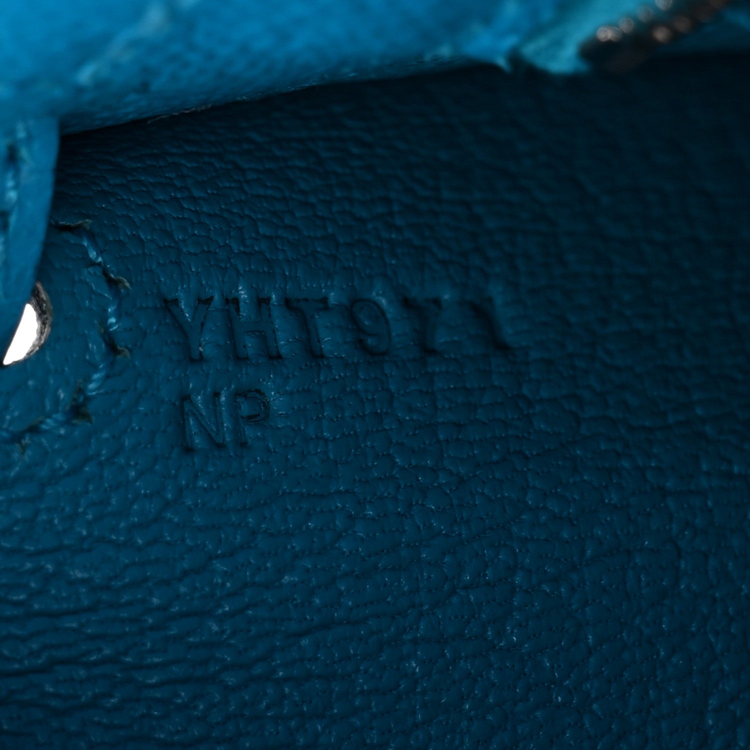 Hermes Epsom Kelly Sellier 25 Bleu Frida 7 of 11