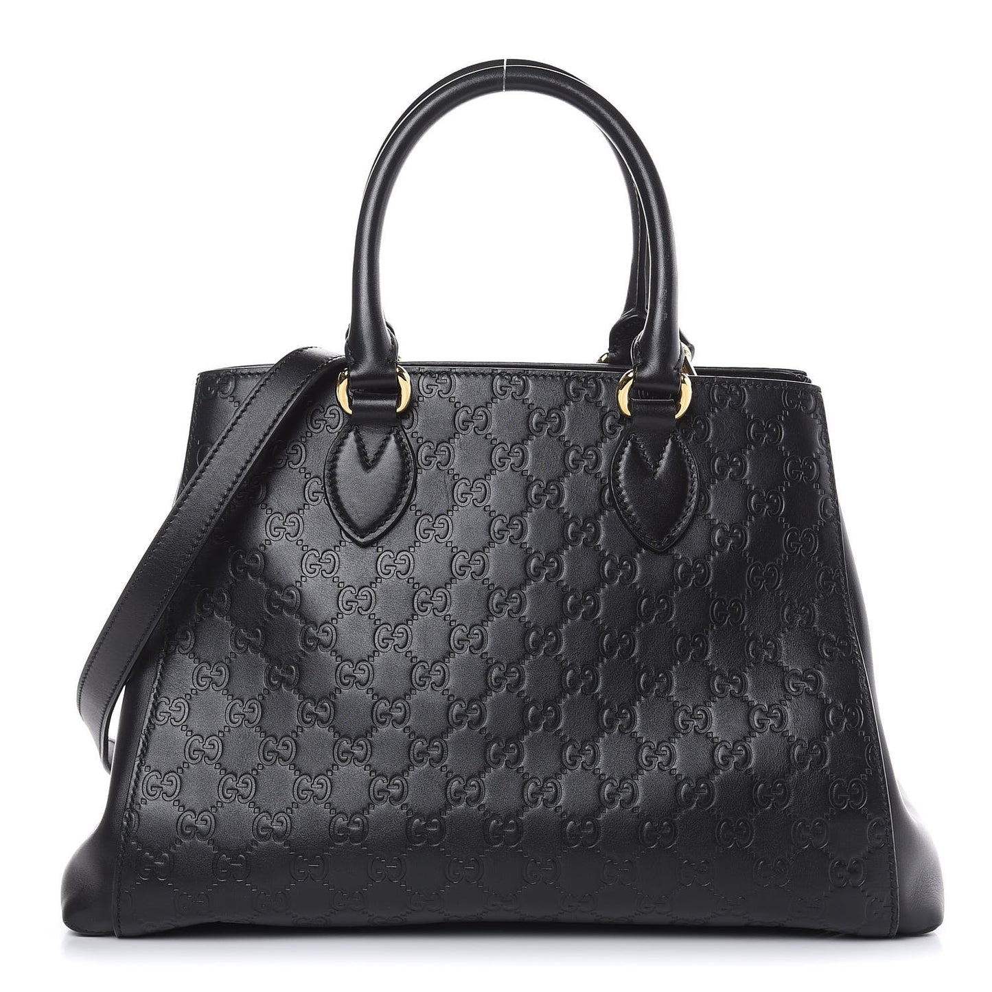 Soft Guccissima Signature Top Handle Tote Bag Black