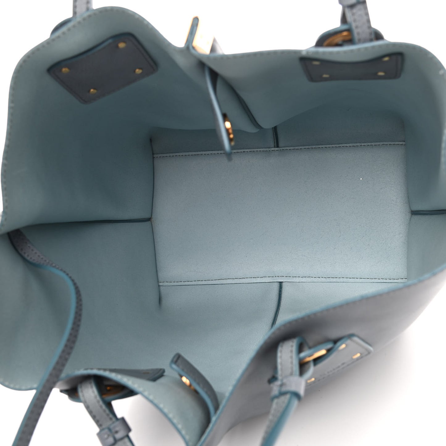Smooth Calfskin Medium Vick Tote Cloudy Blue