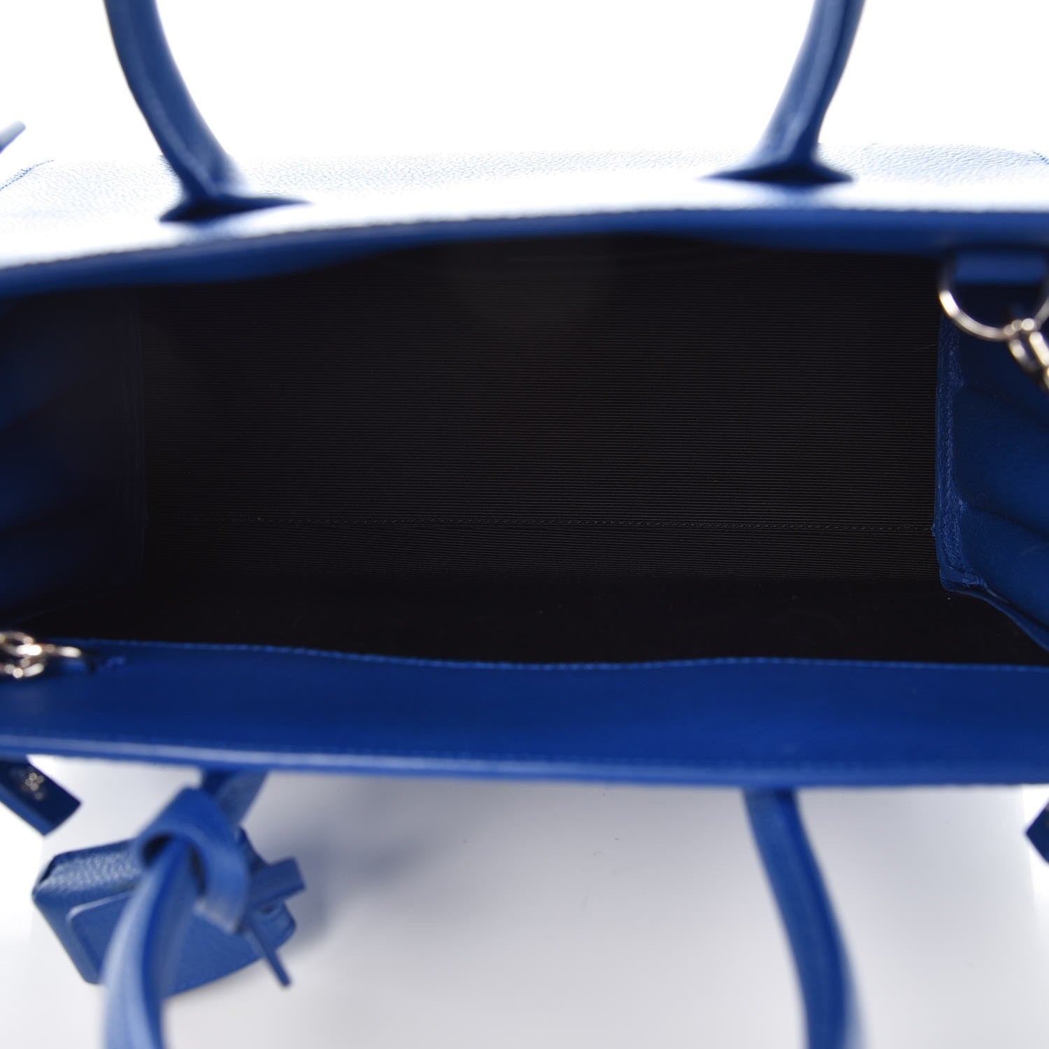 Saint Laurent Grained Calfskin Baby Sac De Jour Flash Blue 5 of 6