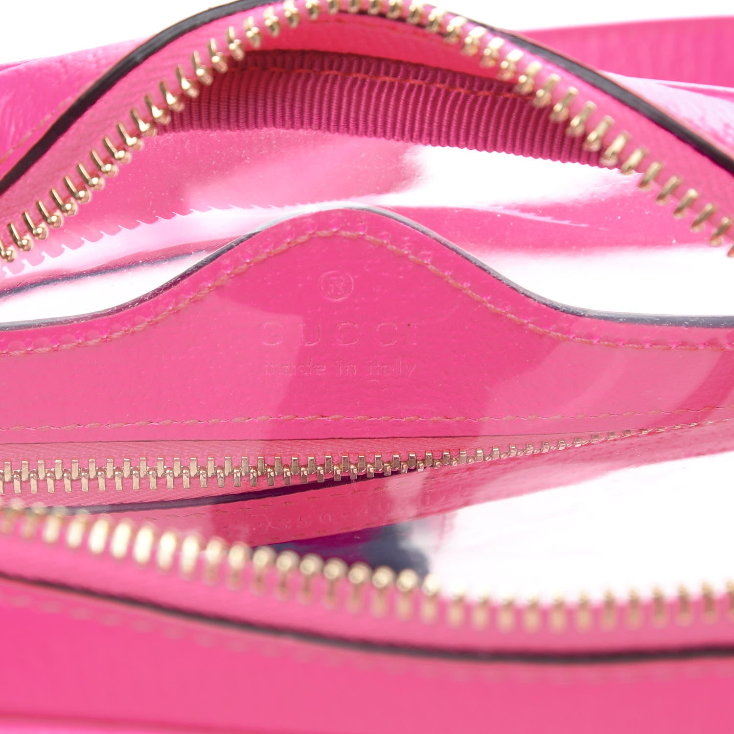 Gucci Vinyl Web Mini Ophidia Transparent Shoulder Bag Fluorescent Fuchsia 5 of 7