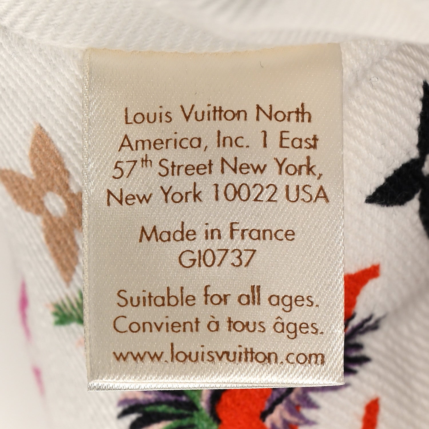 Louis Vuitton Cotton Monogram Print Doudou Tigre White Multicolor 6 of 7