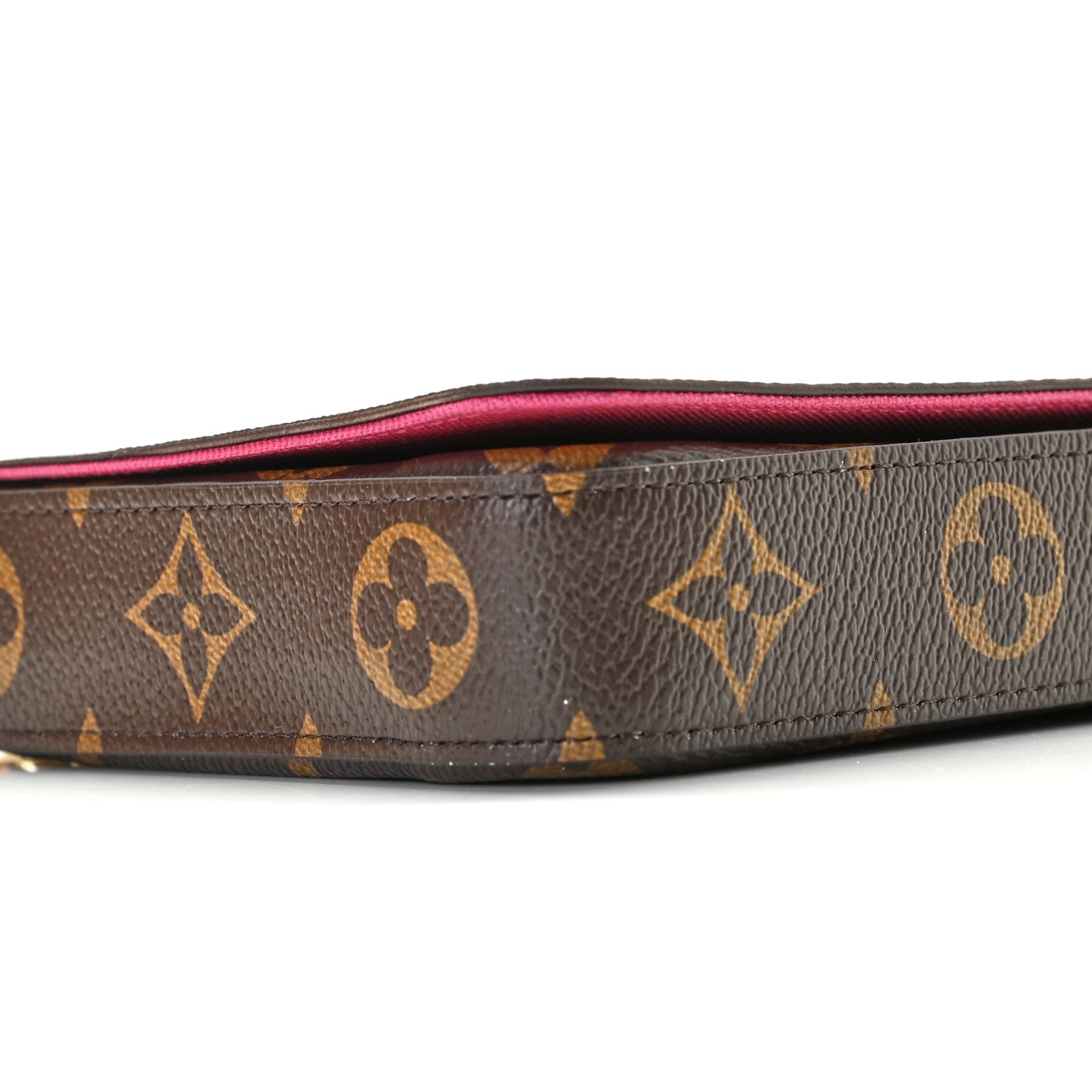 Louis Vuitton Monogram 2021 Christmas Animation Hollywood Pochette Felicie Chain Wallet Fuchsia 5 of 11