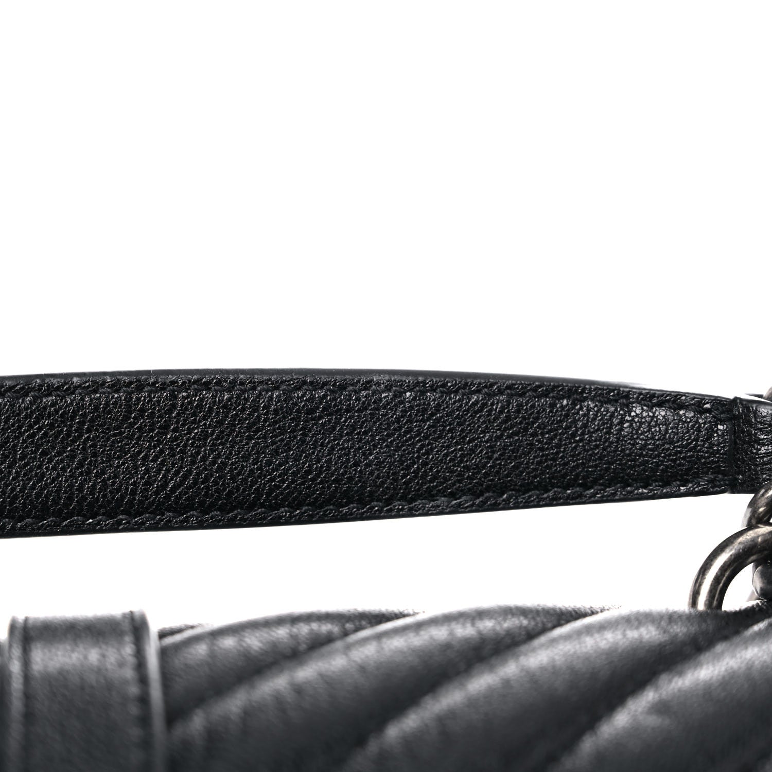 Saint Laurent Sheepskin Matelasse Chevron Monogram Medium College Bag Black 11 of 13