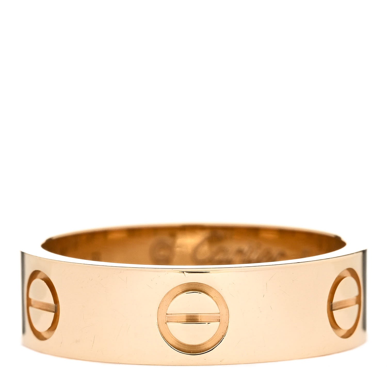Cartier 18K Yellow Gold 5.5mm LOVE Ring 54 6.75 1 of 5