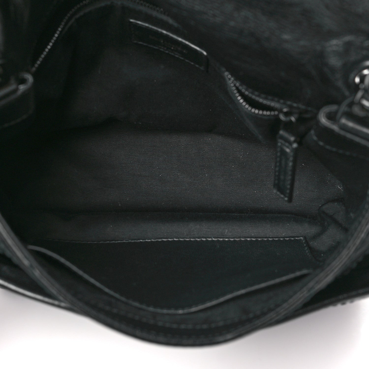 Saint Laurent Crinkled Calfskin Matelasse Monogram Medium Niki Chain Satchel Black 5 of 12