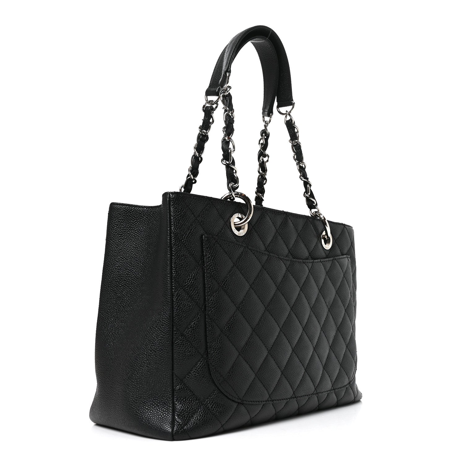 Chanel Caviar Quilted Grand Shopping Tote GST Black 2 of 9