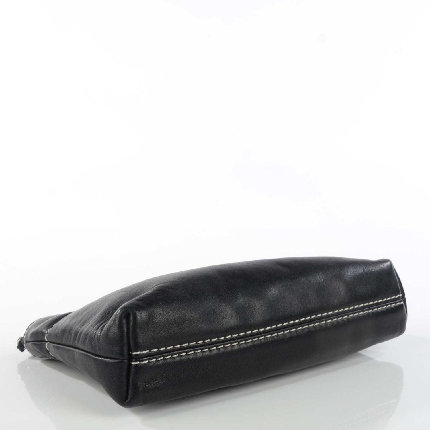 Chanel Leather Lax Pochette Bag Black 4 of 7