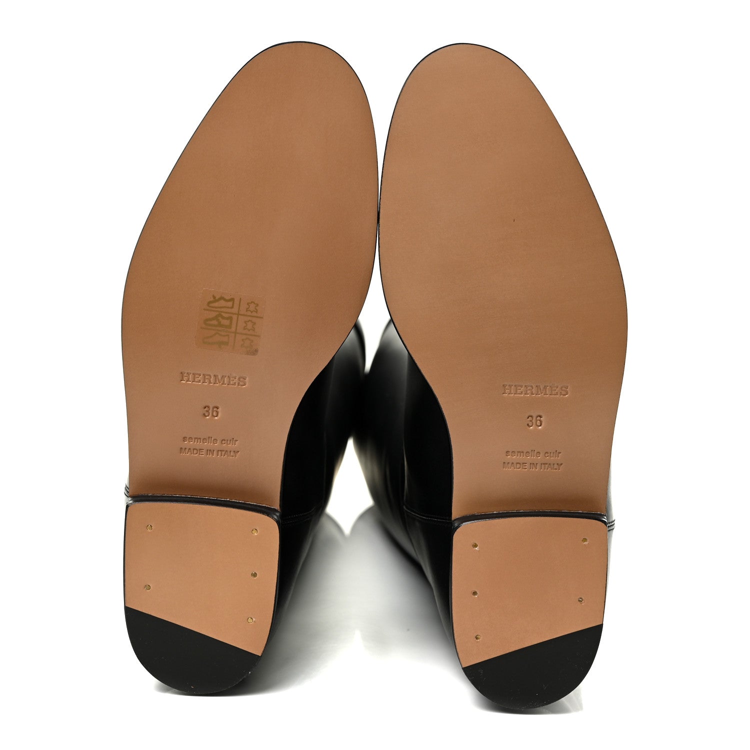 Hermes Box Kelly Jumping Boots 36 Black 5 of 11
