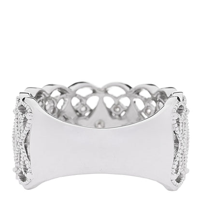 Parker & West by FASHIONPHILE 18K White Gold Diamond .35ctw Milgrain Band Ring  53 6.25 3 of 5