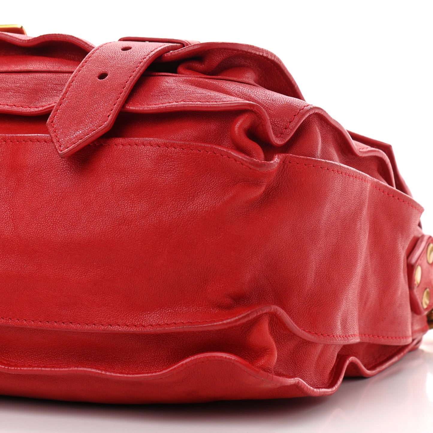 Lambskin Medium PS1 Satchel Bright Red