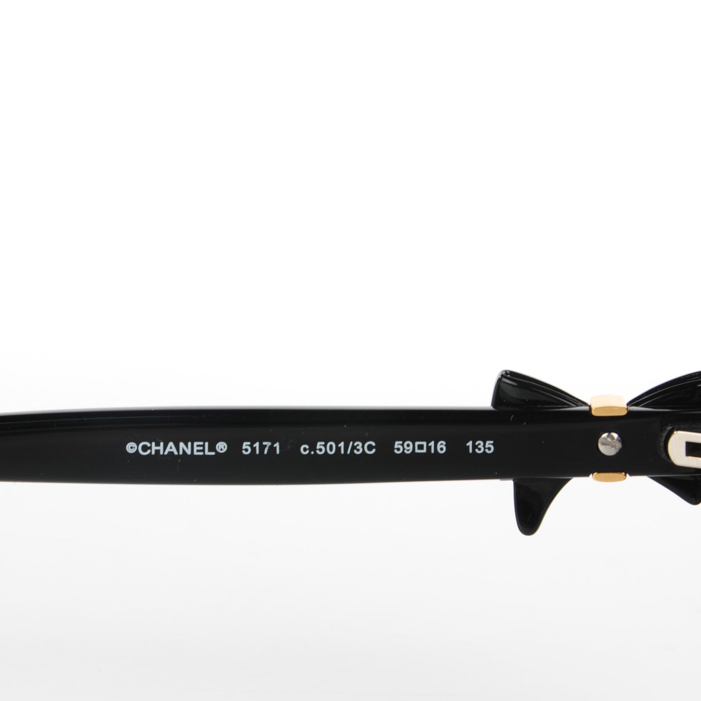 Acetate CC Bow Sunglasses 5171 Black Red