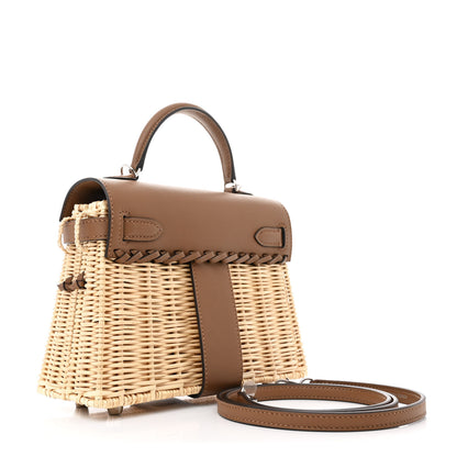 Hermes Wicker Swift Picnic Mini Kelly 20 Naturel Alezan 3 of 12