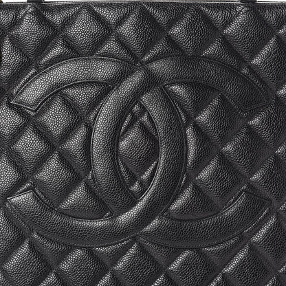 Chanel Caviar Quilted Medallion Tote Black 9 of 12
