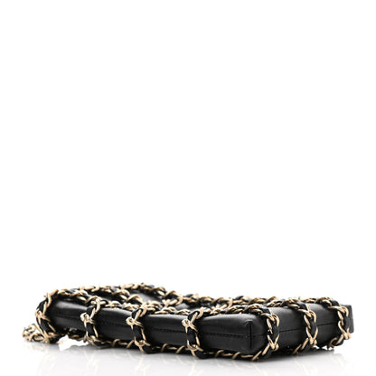 Chanel Lambskin Tech Me Out Clutch With Chain Black 4 of 11