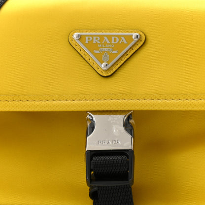 Prada Re-Nylon Saffiano Smartphone Case Crossbody Giallo 8 of 10
