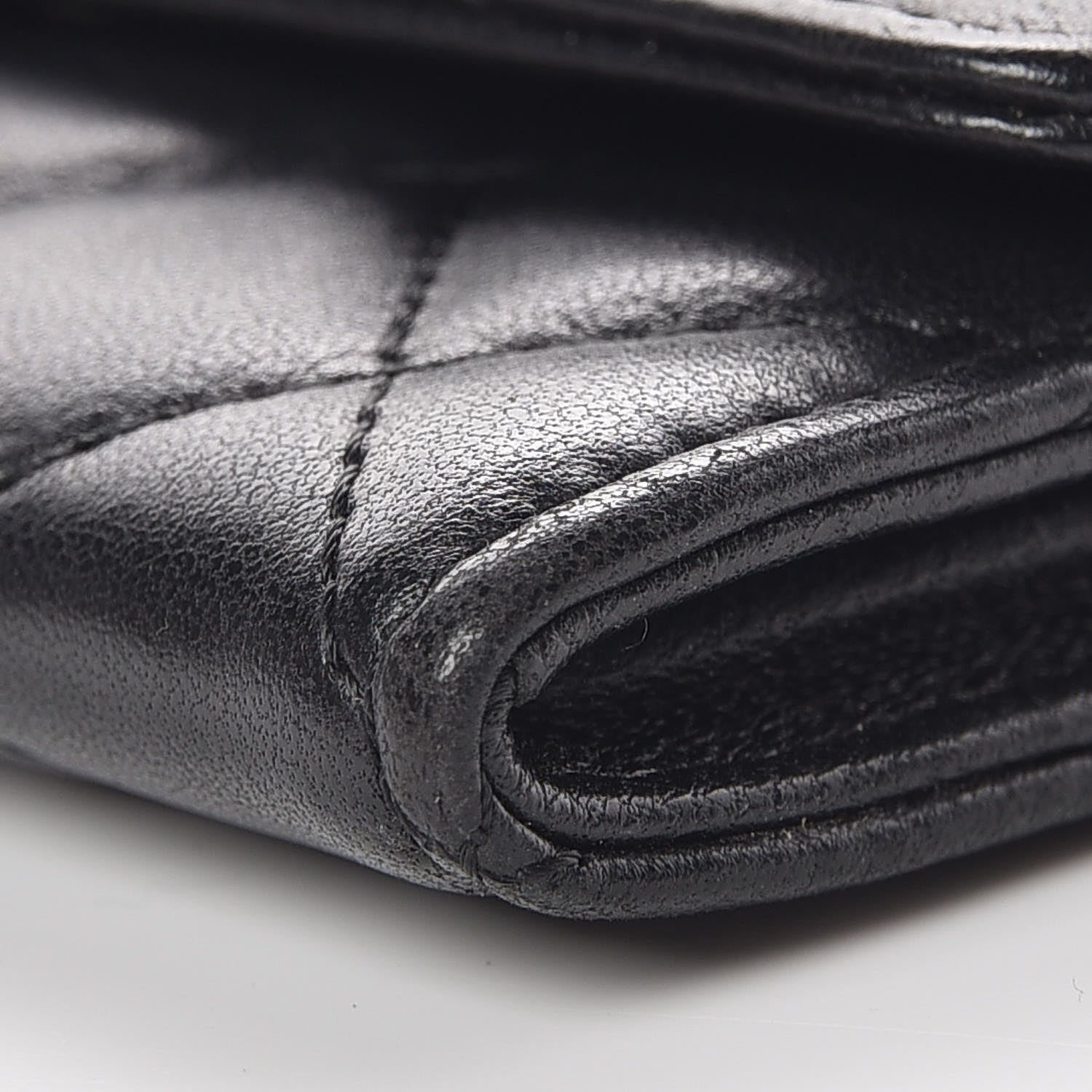 Chanel Lambskin Quilted Flap Card Holder Black 9 of 11