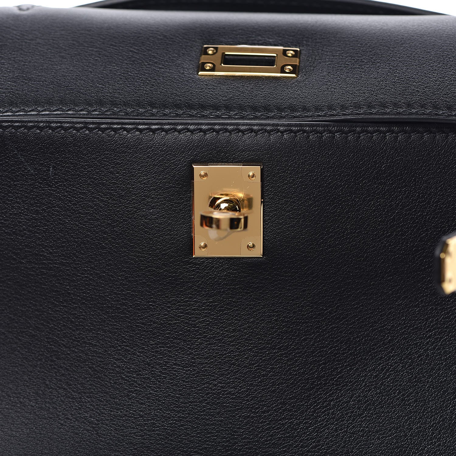 Hermes Swift Kelly Pochette Clutch Black 25 of 31