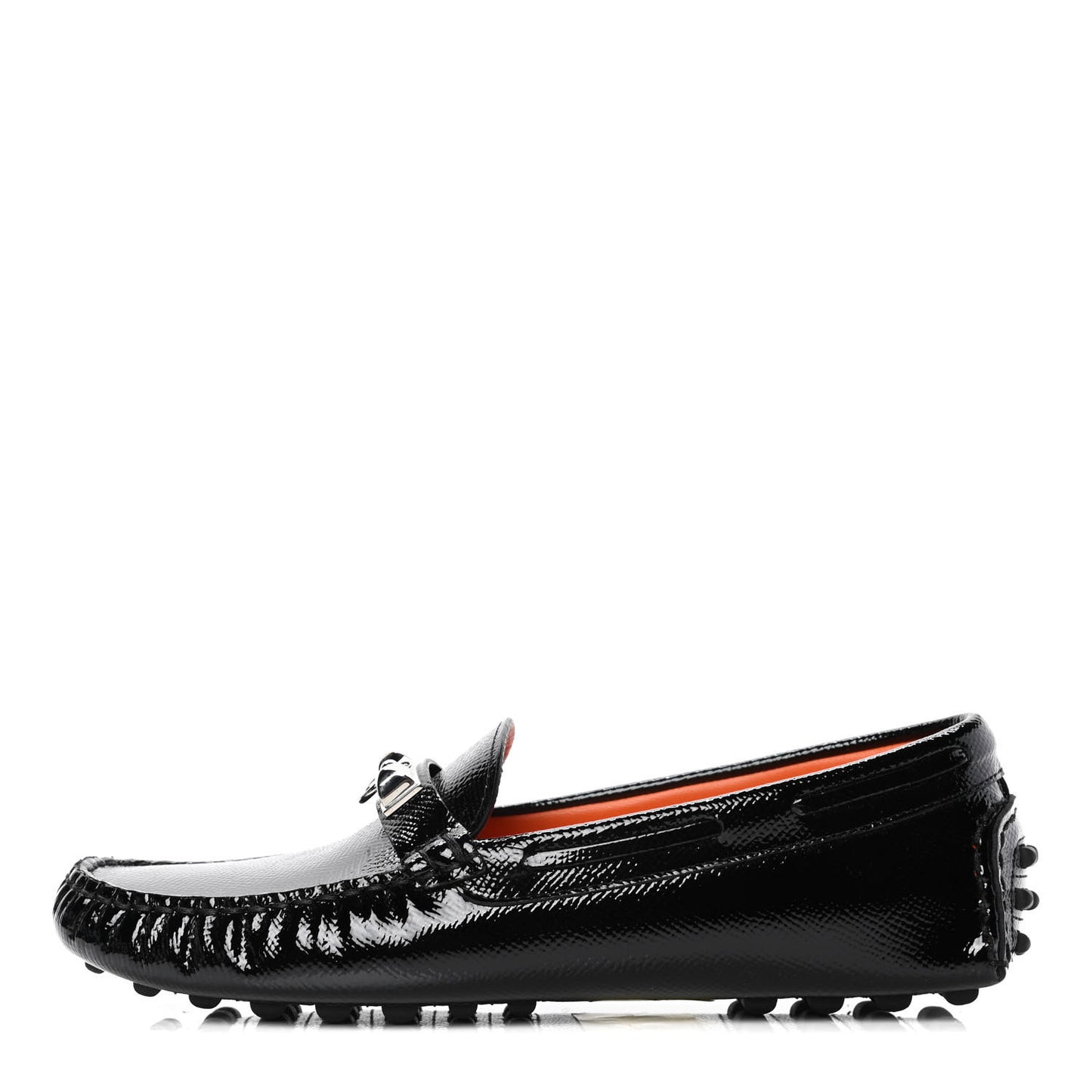 Patent Epsom Womens Irving Driving Moccasin Loafers 36 Black