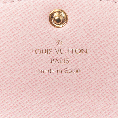 Louis Vuitton Damier Azur Rosalie Coin Purse Rose Ballerine 8 of 9