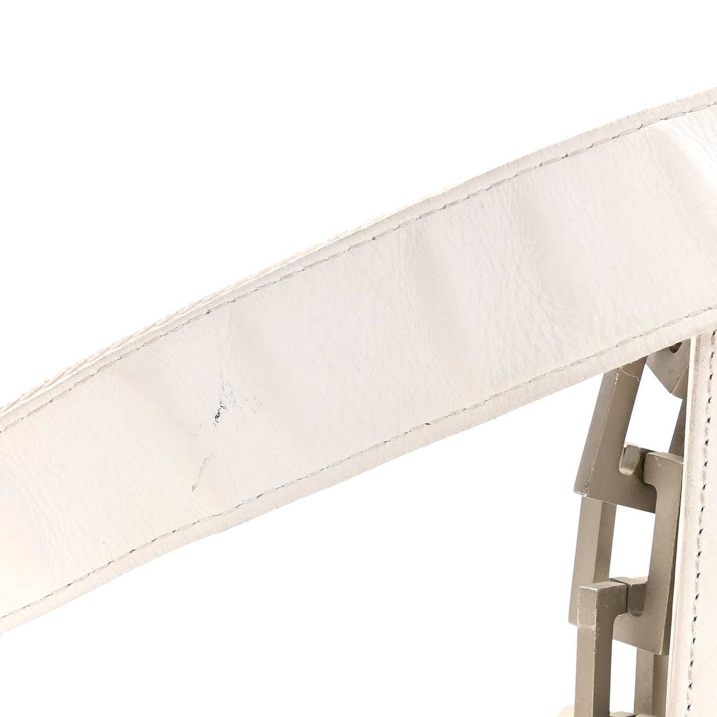 Calfskin Binder Clip Bag White