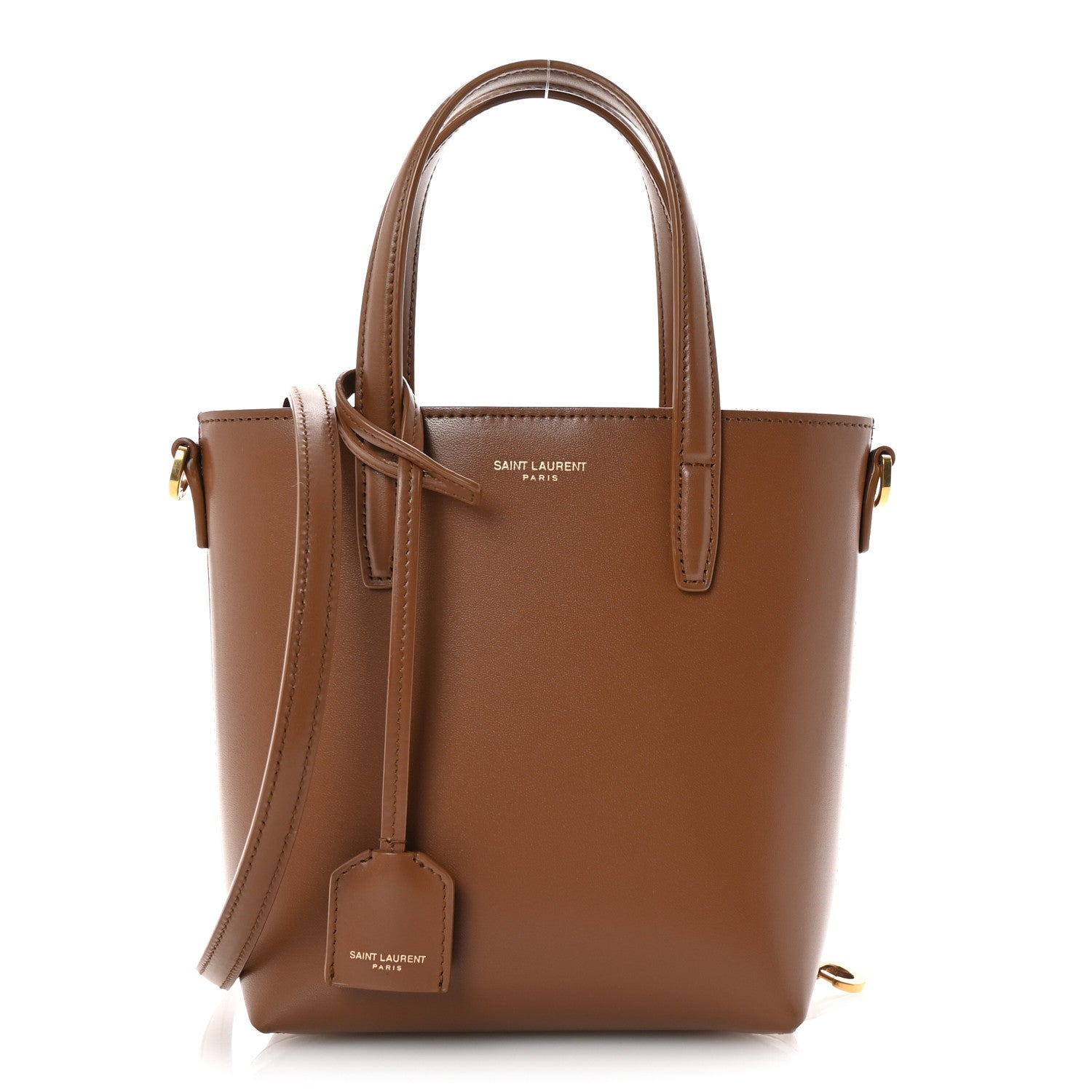 Saint Laurent Calfskin Mini Toy Shopping Tote Fox 1 of 10