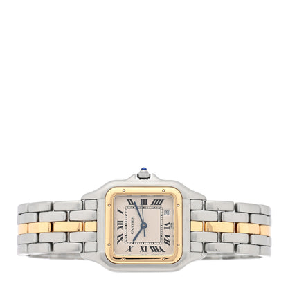 Cartier Stainless Steel 18K Yellow Gold 27mm Panthere Quartz Watch 4 of 8