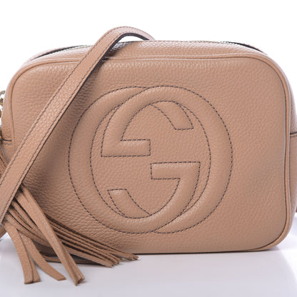 Gucci Pebbled Calfskin Small Soho Disco Bag Camelia 8 of 12
