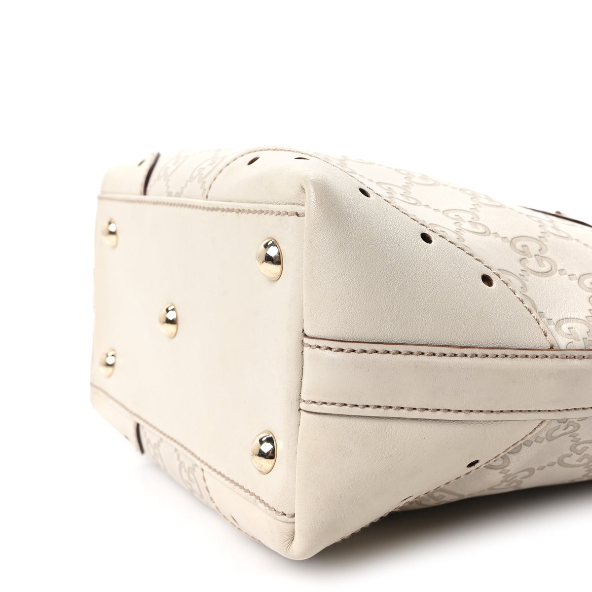 Guccissima Small Punch Tote Off White
