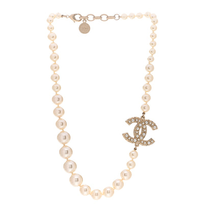 Chanel Pearl CC 100th Anniversary Necklace Light Gold 3 of 4