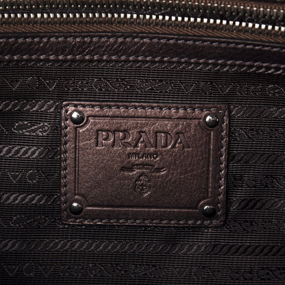 Prada Vitellino Mordo Bauletto Tote Antico Mordore 8 of 11