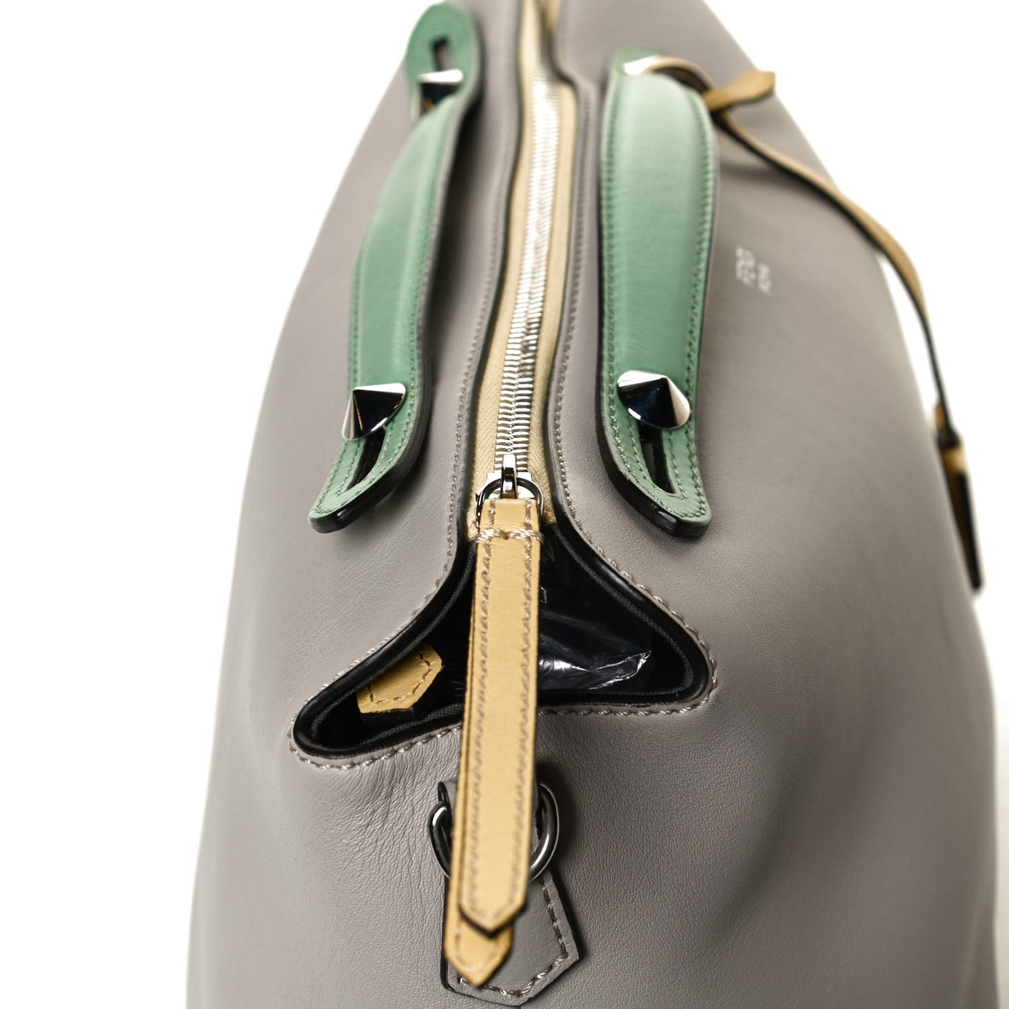 Vitello Dolce 4 Color Large By The Way Boston Bag Grigio Polvere Multicolor