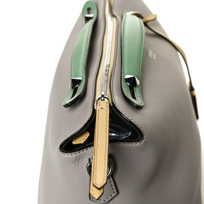Fendi Vitello Dolce 4 Color Large By The Way Boston Bag Grigio Polvere Multicolor 15 of 16