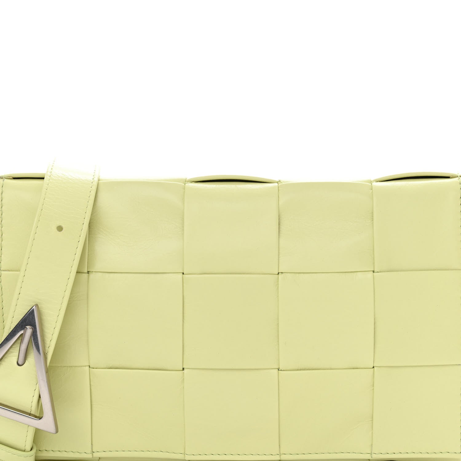 Bottega Veneta Calfskin Intrecciato Cassette Crossbody Bag Lemon Washed 6 of 9