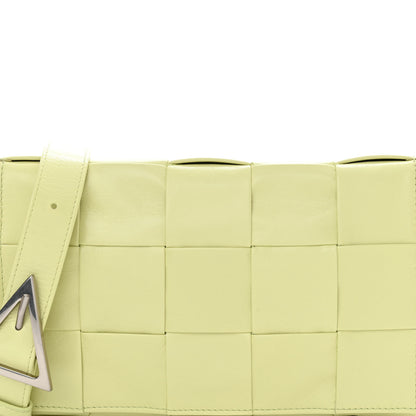 Bottega Veneta Calfskin Intrecciato Cassette Crossbody Bag Lemon Washed 6 of 9