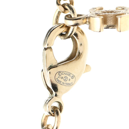 Chanel Crystal CC Pendant Necklace Gold 6 of 7