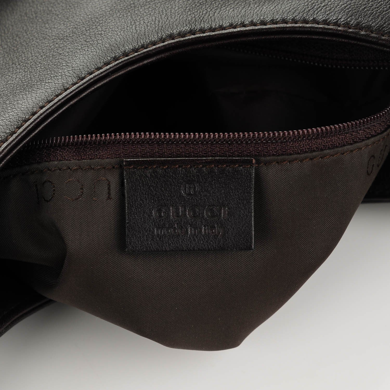 Gucci Calfskin Bamboo Shoulder Bag Dark Brown 6 of 7