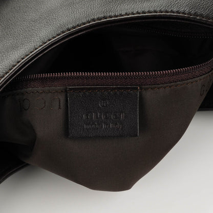 Gucci Calfskin Bamboo Shoulder Bag Dark Brown 6 of 7