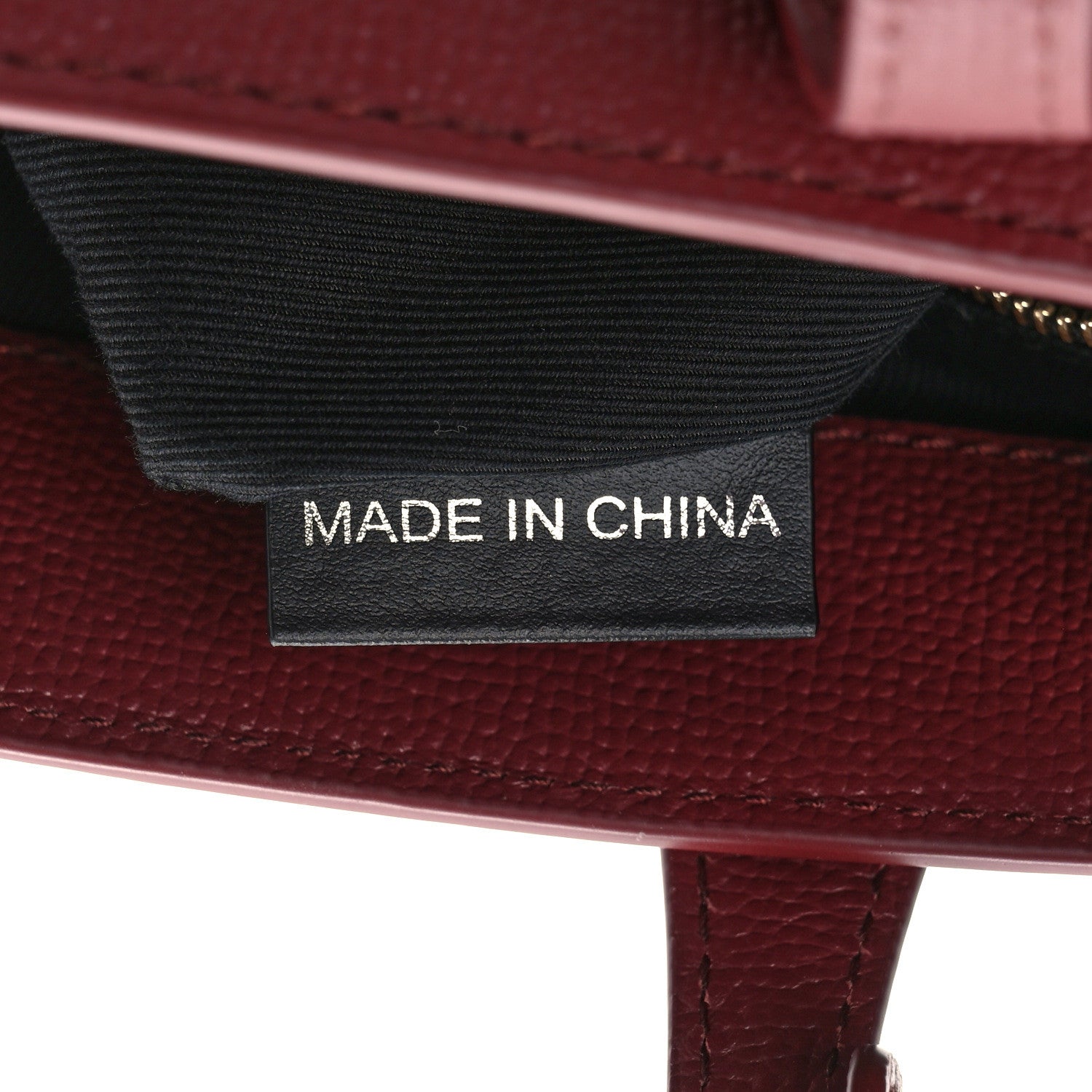 Burberry Grainy Calfskin House Check Small Banner Tote Crimson 8 of 14