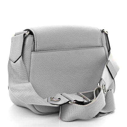 Prada Vitello Daino Soft Shoulder Flap Bag Ardesia 3 of 10